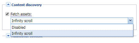 New Infinity Scroll option